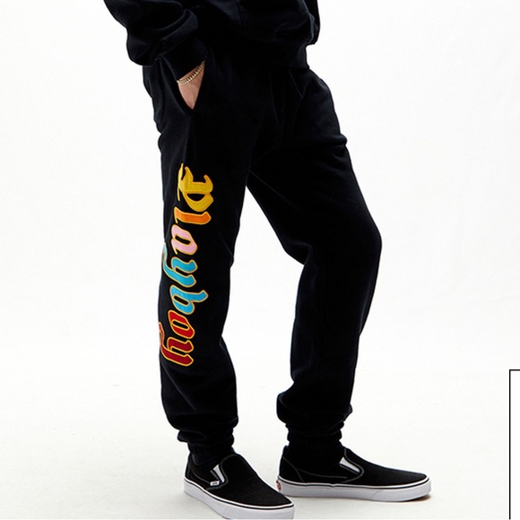PLAYBOY By Pacsun Amenities Jogger Sweatpants Size Small men’s black - Picture 1 of 13